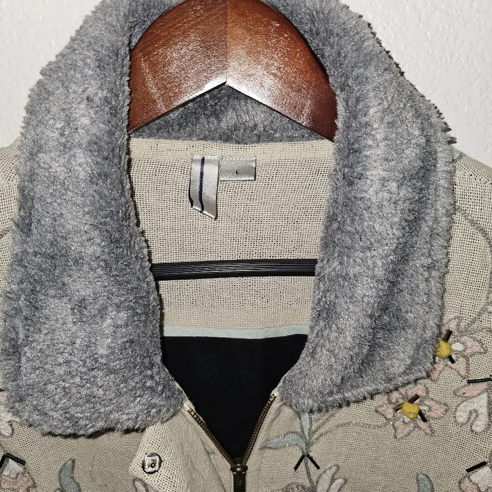 Anthropologie Aquilia Embroidered Jacket by Bl-nk - Picture 3 of 4